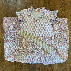 COPY - Oliphant Ruffle Collar Button Maxi Dress